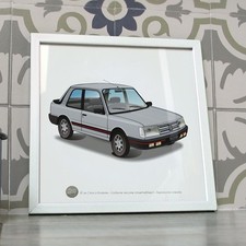 Poster Peugeot 309 GTI gris