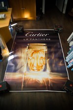 CARTIER ✯ LA PANTHERE BOTTLE B French Shelter Vintage Perfume Poster Original