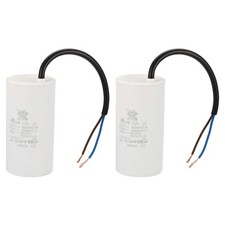 CBB60 45uf Condensateur2pcs 450V 2 Fil 50/60HZ Cylindre 95x48mm Lavage Démarrage