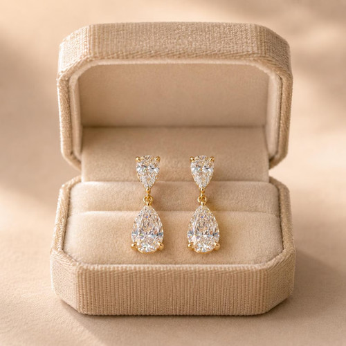 Boucles oreilles diamant - boucles,