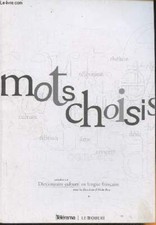 Mots choisis- extraits du