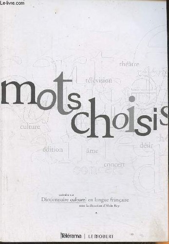 Mots choisis extraits du - mots,