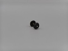 Essieu 11 mm métal et roues en plastique noir