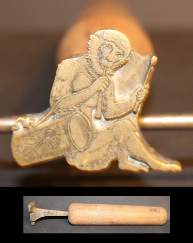 Rare grand fer dorer singe - fer,