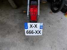 support de plaque mobylette 103 / 51