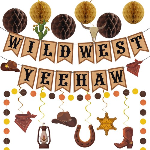 Western party decor wild west - party,