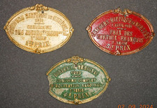 PLAQUE CONCOURS HIPPIQUE  x 3