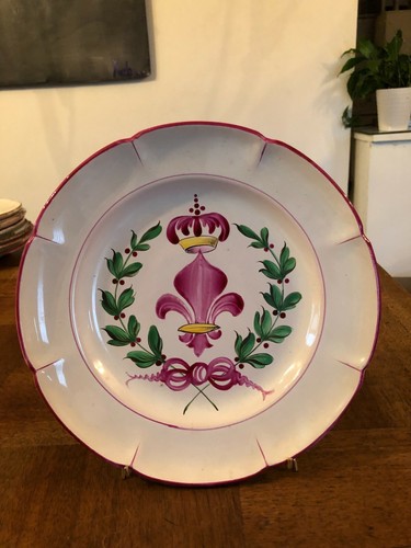 Ancienne assiette faience - ancienne,