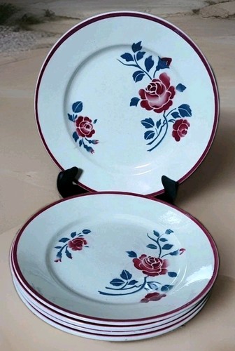 Assiettes plates badonviller - assiettes,