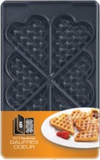Coffret Snack Collection - 2 plaques gaufre cœur + 1 livre de recettes XA800612