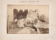 Photographie 1890 CHÂTEAU DE LA GIRAUDIÈRE LA JUBAUDIÈRE Maine-et-Loire détruit