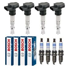 4x Bobine D'Allumage + 4x BOSCH Bougie pour VW Golf VI 5K1 1.4 TSI 1T1 1T2