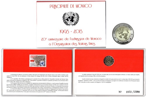 Euros commémorative monaco - 2,