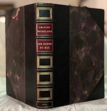 BAUDELAIRE : LES FLEURS DU MAL. BEL EXEMPLAIRE RELIÉ