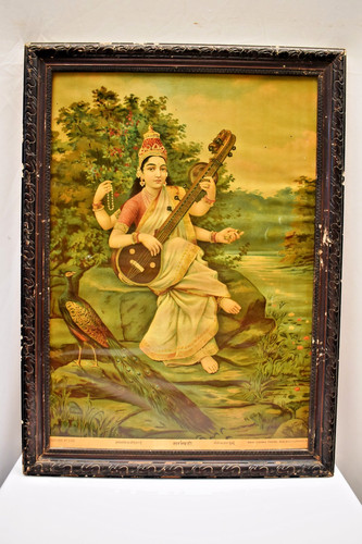 Antique saraswati lithographie - antique,