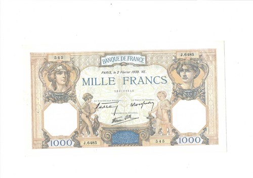 Billet 1000 francs 2 - 1000,