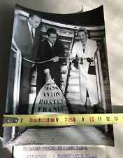 Ancienne Photo Nouvelle Ligne Postale Air France 1953 Avion DC3 Perier Daems