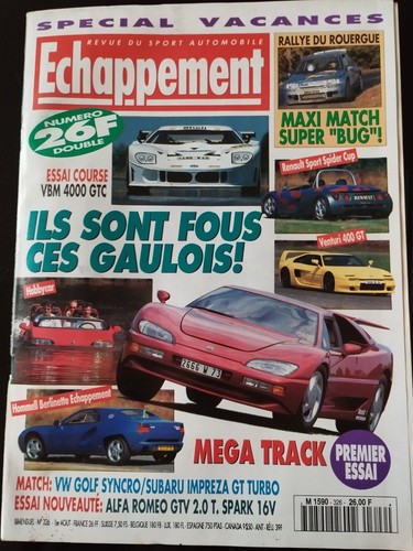 Echappement 326 8 1995 - echappement, n°326