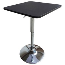Table de bar carrée noire et
