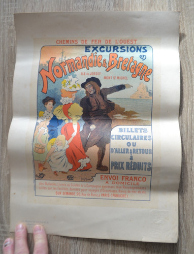 Affiche ancienne chemins de - affiche, "chemins