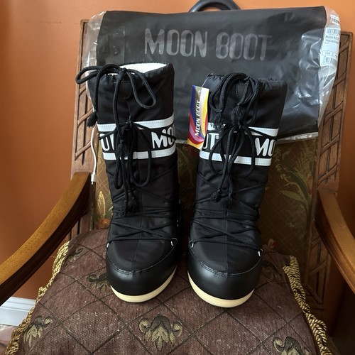 Moon boot black snow boots - black,
