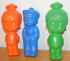 3 anciens enfants matelots plastique jouets de bain années 50 - 60