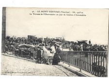 CPA 84 VAUCLUSE - RARE - LE MONT VENTOUX un JOUR DE COURSE AUTOMOBILE, Animé