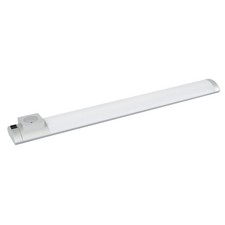 Réglette led cuisine 68 cm avec interrupteur et prise - argent - Taille 680 mm