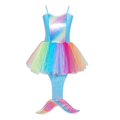 Robe sirène arc ciel - de,