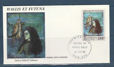 Wallis et Futuna  enveloppe 1er jour  tableau  de Patrice  Nielly    1985