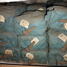  anciennes vis à bois / Tête fraisée  Fendue  9x40  Paquet De 72 Vis 