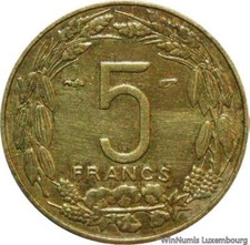 V8479 Afrique Equatoriale Cameroun 5 Francs 1958 Paris -> Make offer