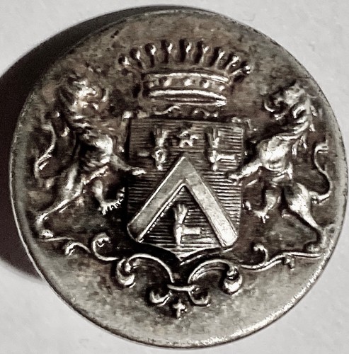 Bouton livrée argenté - de,
