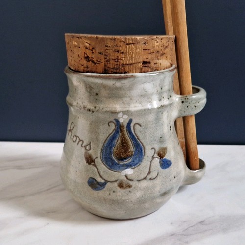Ancien pot cornichons en - a,