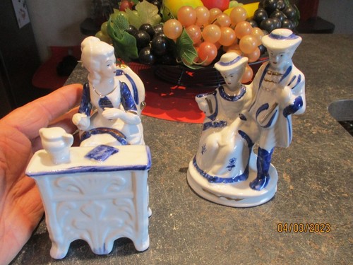 Ancienne statuette porcelaine - ancienne,