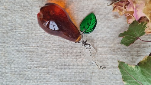 Ancienne pampille lustre - lustre, fruit