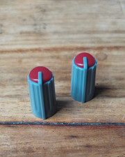 X2 BOUTONS KNOB POTENTIOMÈTRE TABLE DE MIXAGE 270 DEGRÉ rouge foncé LOT DE 2