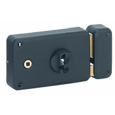 Serrure de portail en applique