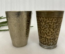 2Pc Antique Laiton Buvant