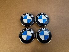 AUTHENTIQUE enjoliveur de moyeu de roue 56 mm avec bordure chromée BMW série ...