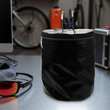 Panier avant pliable profond pour vélo avec couvercle zippé - de rangement