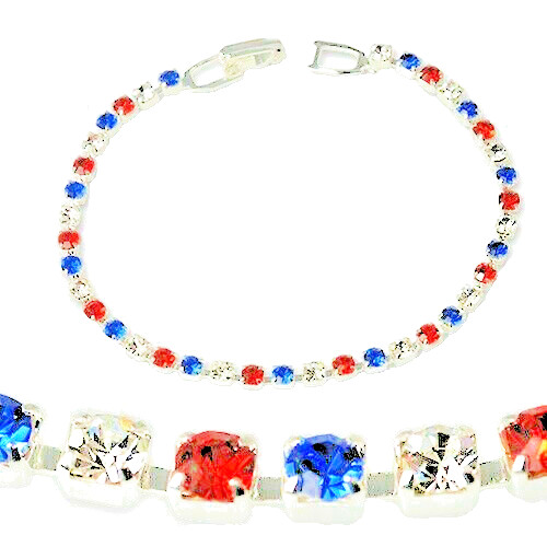 Red white blue - tennis, bracelet