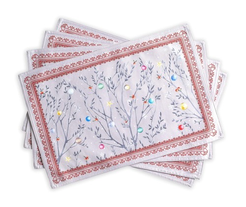 Pcs cotton cloth placemats - 4,