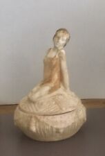 Bonbonnière Art Déco Ancienne Vintage 1925 Collection Objet De Vitrine Faïence