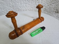 porte manteau Mural à 2 patères en bois imitation bambou Vintage Ancien 