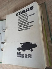 Livret Piece Claas Dominator 203 204 Mega