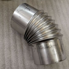 10-16cm Bois Brûleur Poêle Tuyau Coude Cheminée 45 Degrés Inox Acier Tube Maison
