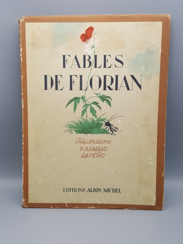 Ancien livre illustré fables - livre,