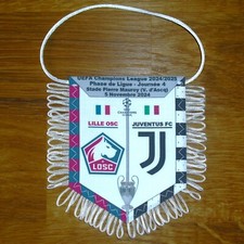 LOSC LILLE / JUVENTUS TURIN (Champions League 2024/2025) - Fanion en tissu, neuf
