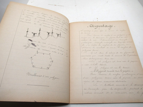 Beau cahier manuscrit - cahier,